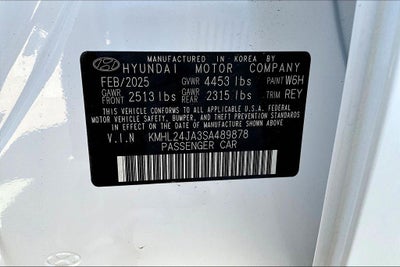 2025 Hyundai Sonata SE