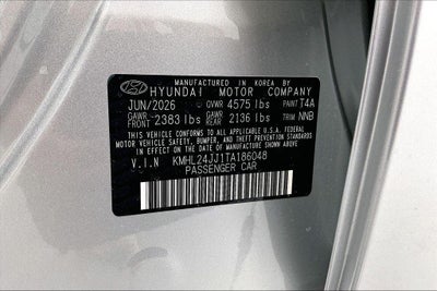 2026 Hyundai Sonata Hybrid Blue