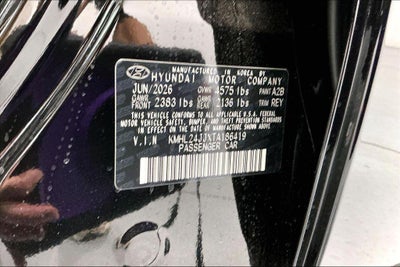 2026 Hyundai Sonata Hybrid Blue