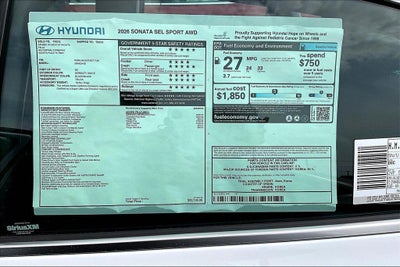 2026 Hyundai Sonata SEL Sport