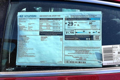 2026 Hyundai Sonata SEL Sport