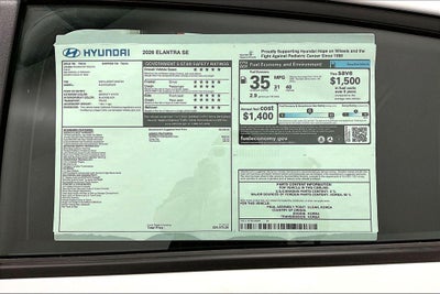 2026 Hyundai Elantra SE