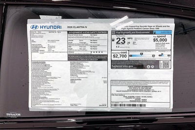 2026 Hyundai Elantra N Sedan