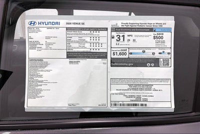 2026 Hyundai Venue SE