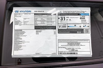 2026 Hyundai Venue SE