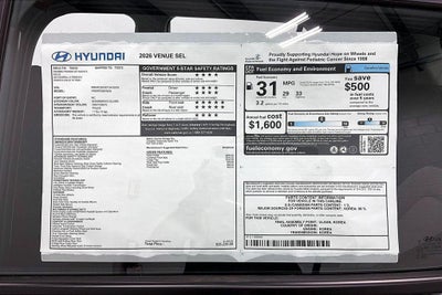 2026 Hyundai Venue SEL