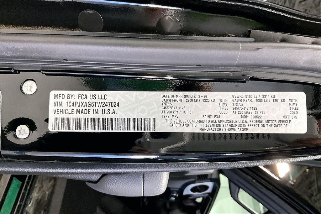 2026 Jeep Wrangler WRANGLER 2-DOOR SPORT