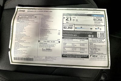 2026 Jeep Wrangler WRANGLER 2-DOOR SPORT