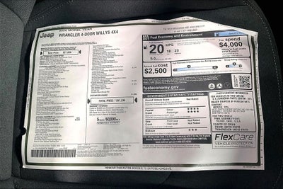 2026 Jeep Wrangler WRANGLER 4-DOOR WILLYS