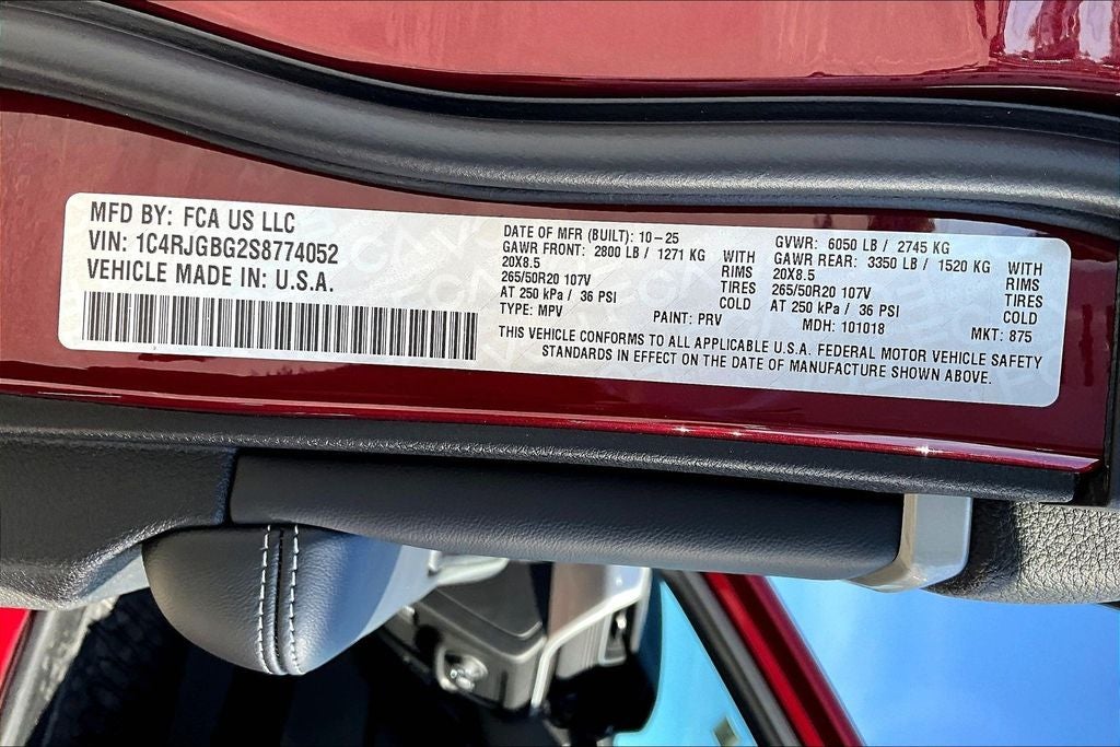 2025 Jeep Grand Cherokee GRAND CHEROKEE LIMITED 4X2