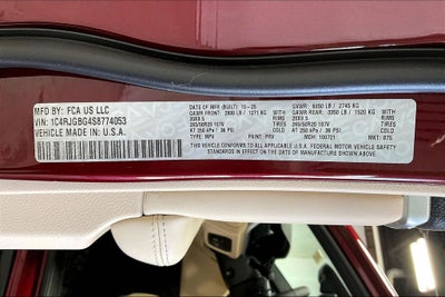 2025 Jeep Grand Cherokee GRAND CHEROKEE LIMITED 4X2