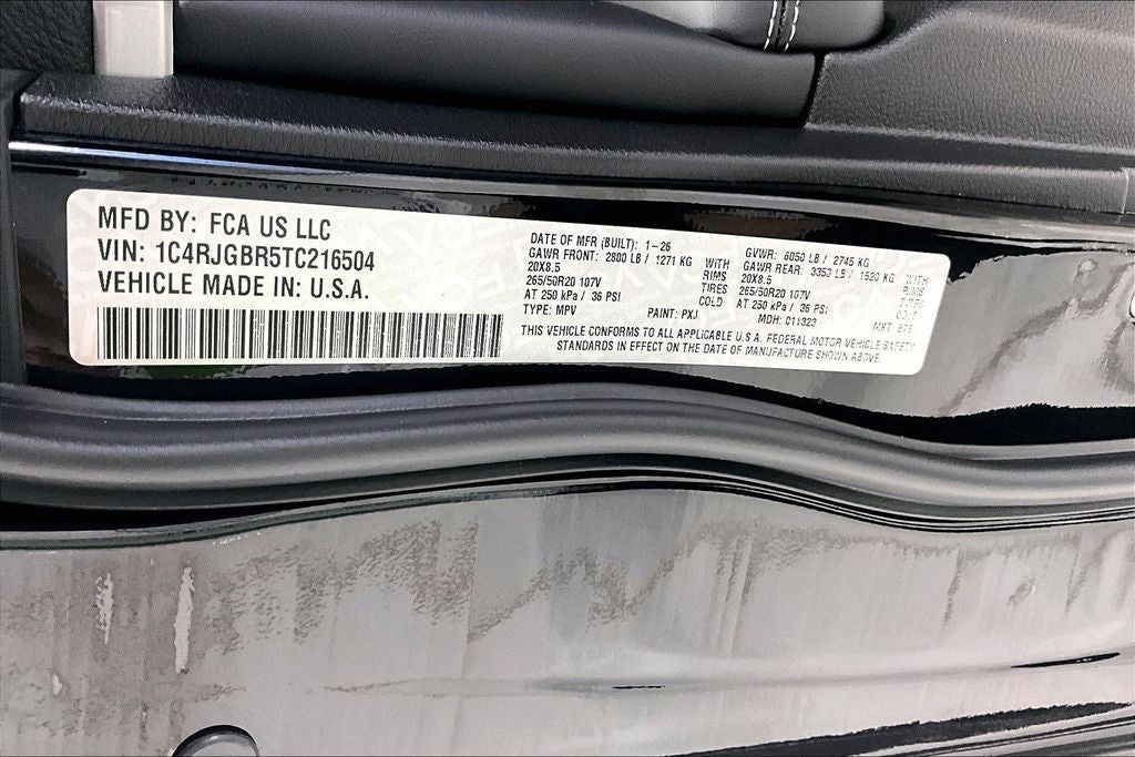 2026 Jeep Grand Cherokee GRAND CHEROKEE LIMITED 4X2