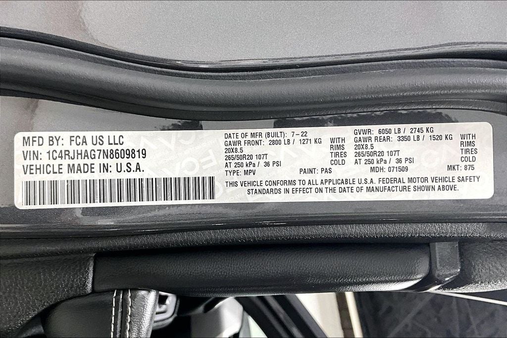 2022 Jeep Grand Cherokee Altitude 4x4