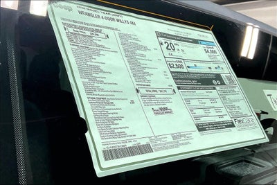 2026 Jeep Wrangler WRANGLER 4-DOOR WILLYS