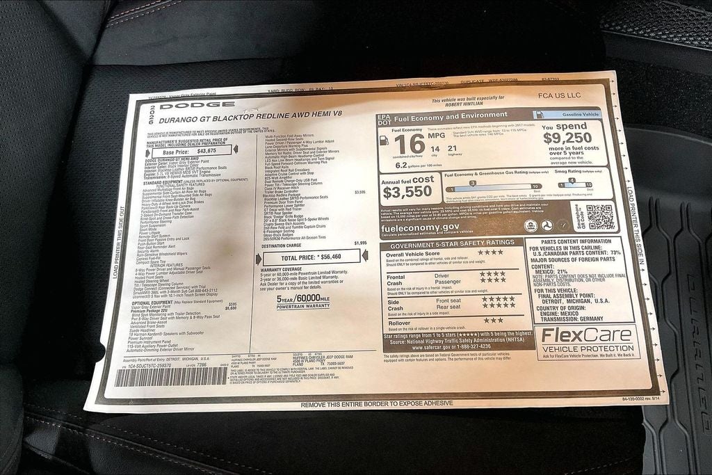 2026 Dodge Durango DURANGO GT PREMIUM AWD HEMI V8