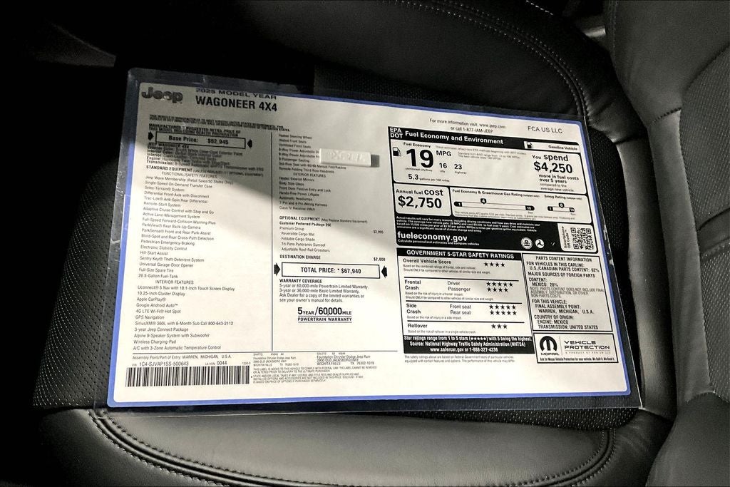 2025 Jeep Wagoneer WAGONEER 4X4