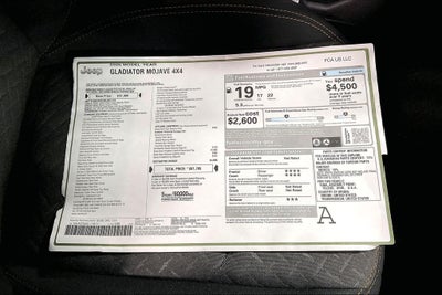 2026 Jeep Gladiator GLADIATOR MOJAVE 4X4