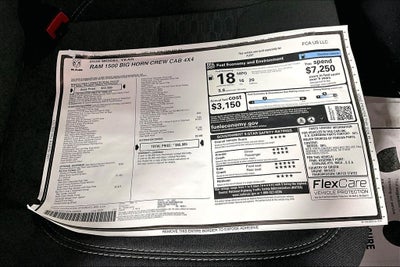 2026 RAM 1500 Big Horn Crew Cab 4x4 5'7' Box