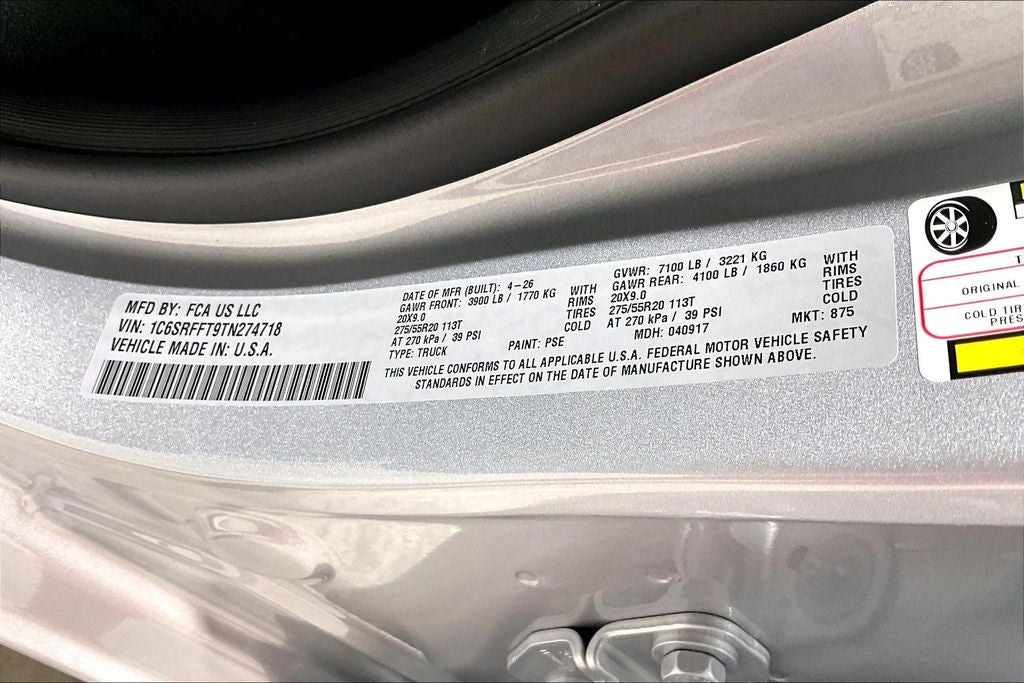 2026 RAM Ram 1500 RAM 1500 BIG HORN CREW CAB 4X4 5'7' BOX