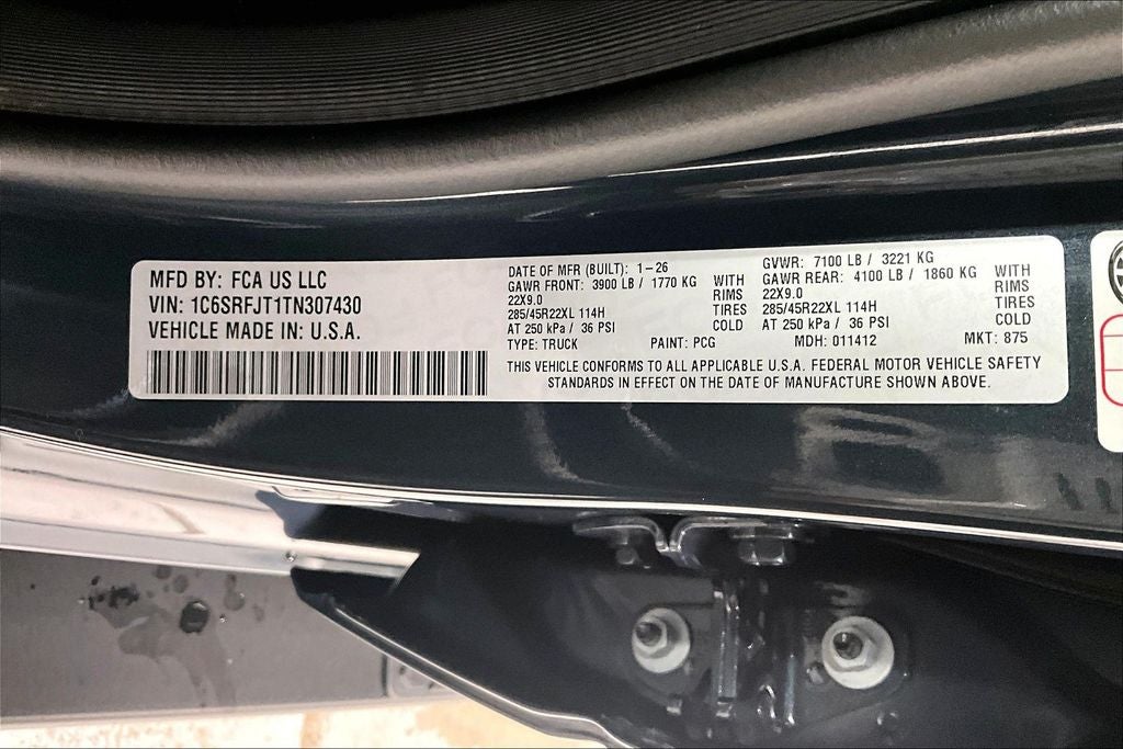 2026 RAM Ram 1500 RAM 1500 LARAMIE CREW CAB 4X4 5'7' BOX