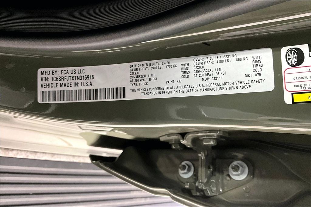 2026 RAM Ram 1500 RAM 1500 LARAMIE CREW CAB 4X4 5'7' BOX