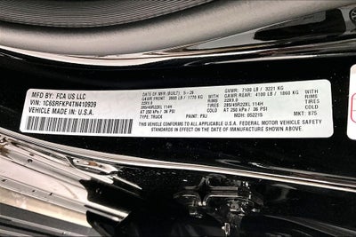 2026 RAM Ram 1500 RAM 1500 TUNGSTEN CREW CAB 4X4