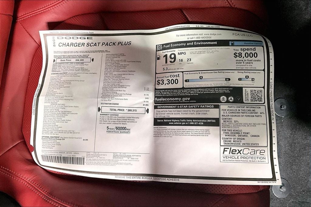 2026 Dodge Charger CHARGER SCAT PACK PLUS 4-DOOR AWD