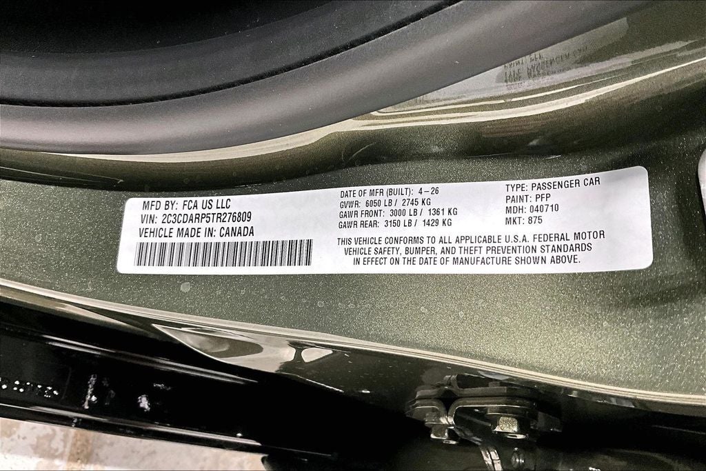 2026 Dodge Charger CHARGER SCAT PACK 4-DOOR AWD