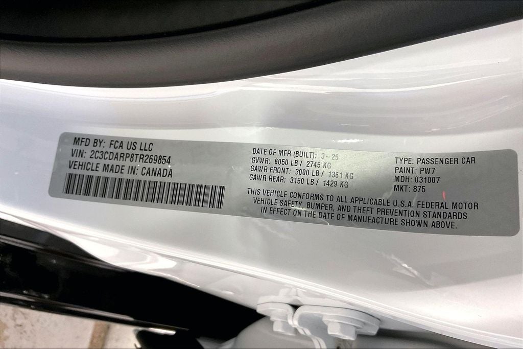 2026 Dodge Charger CHARGER SCAT PACK 4-DOOR AWD