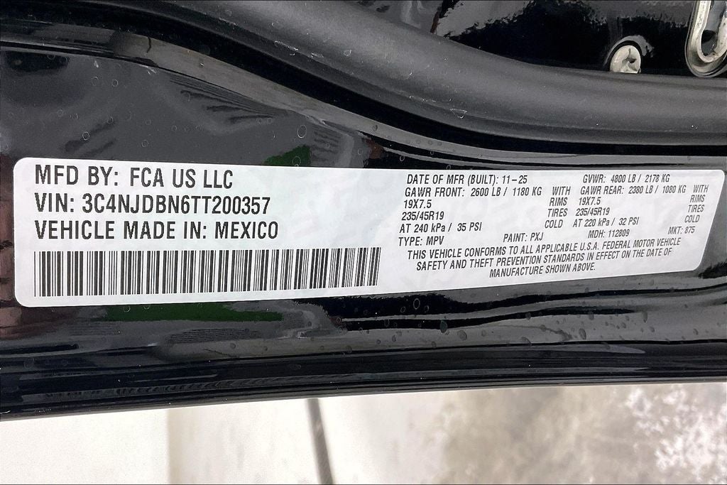 2026 Jeep Compass COMPASS LATITUDE ALTITUDE 4X4