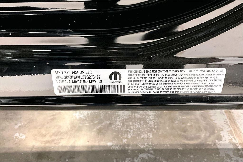 2026 RAM Ram 3500 RAM 3500 LARAMIE MEGA CAB 4X4 6'4' BOX