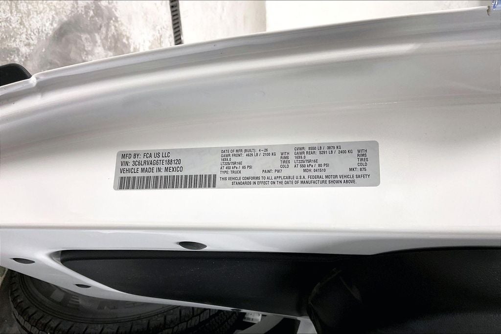 2026 RAM Ram ProMaster RAM PROMASTER 1500 TRADESMAN CARGO VAN LOW ROOF 136' WB