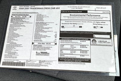 2024 RAM Ram 2500 RAM 2500 TRADESMAN CREW CAB 4X4 6'4' BOX