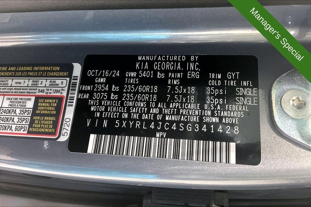 2025 Kia Sorento S