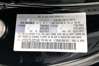 2018 Mazda Mazda MX-5 Miata Grand Touring