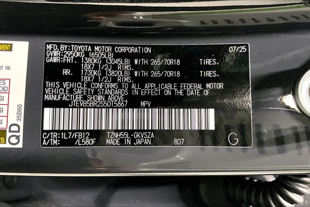 2025 Toyota 4Runner Hybrid TRD Off Road