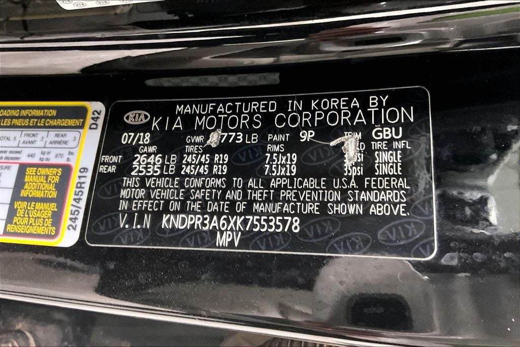 2019 Kia Sportage SX Turbo