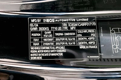 2024 Ineos Grenadier Fieldmaster Edition