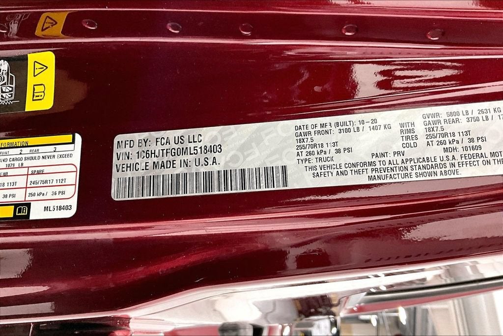 2021 Jeep Gladiator Overland 4x4