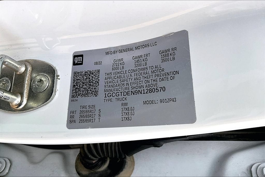 2022 Chevrolet Colorado 4WD Z71