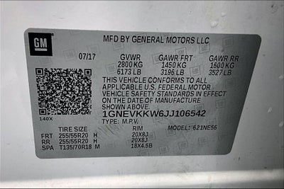 2018 Chevrolet Traverse High Country