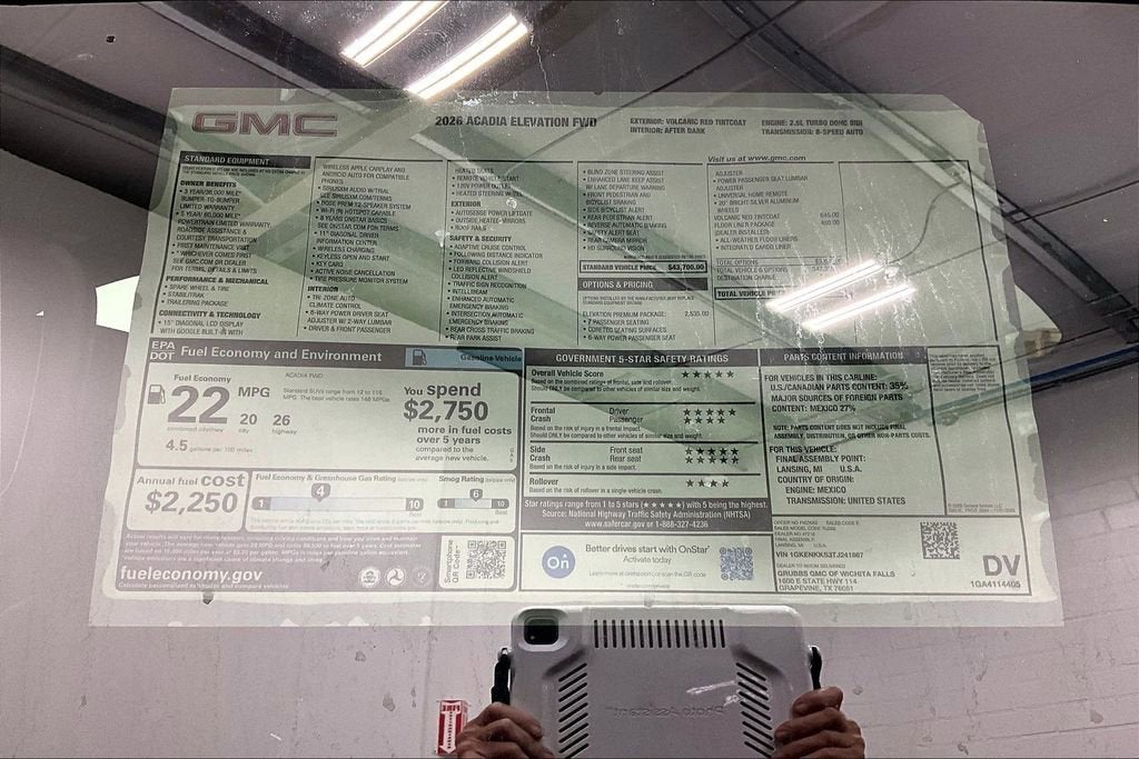 2026 GMC Acadia Elevation