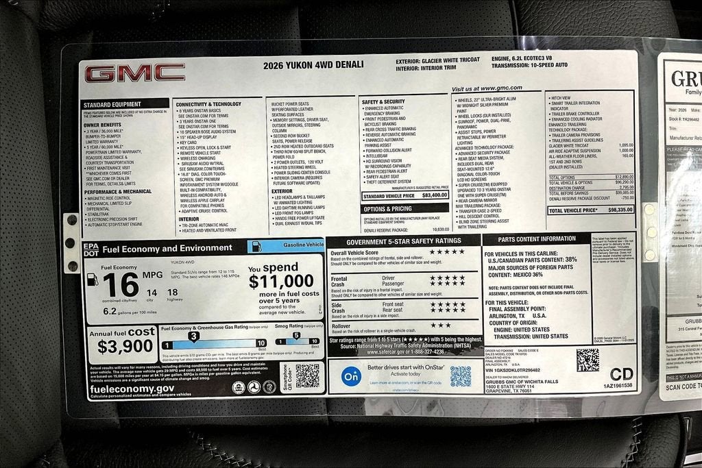 2026 GMC Yukon Denali