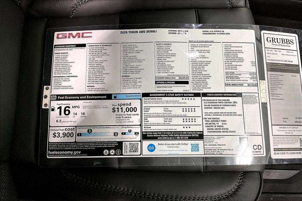 2026 GMC Yukon Denali