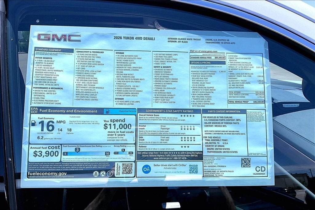 2026 GMC Yukon Denali