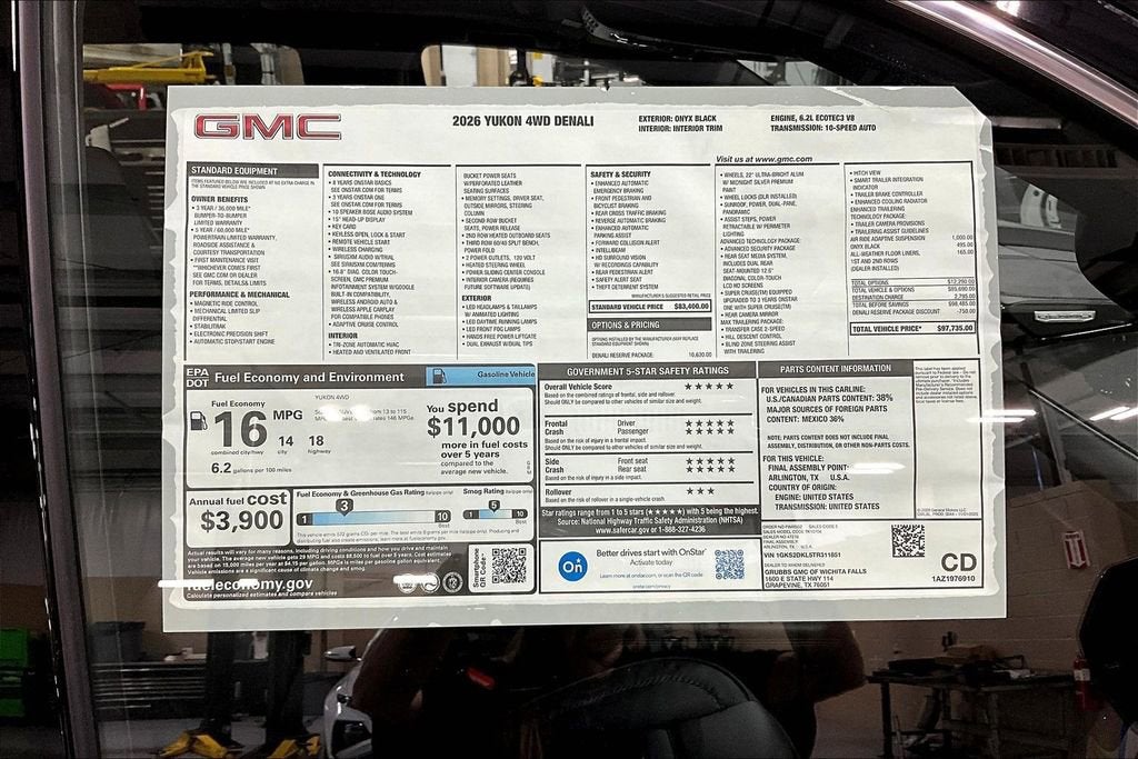 2026 GMC Yukon Denali