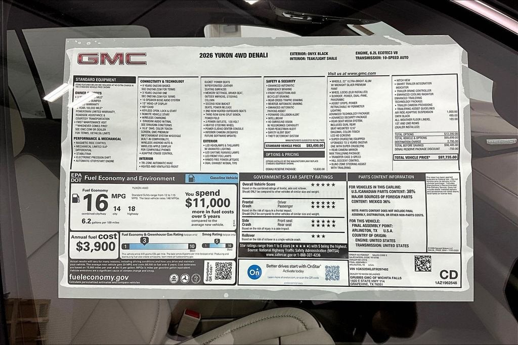 2026 GMC Yukon Denali