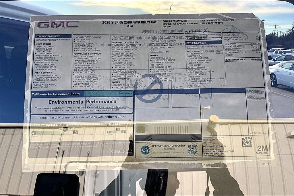 2026 GMC Sierra 2500 HD AT4