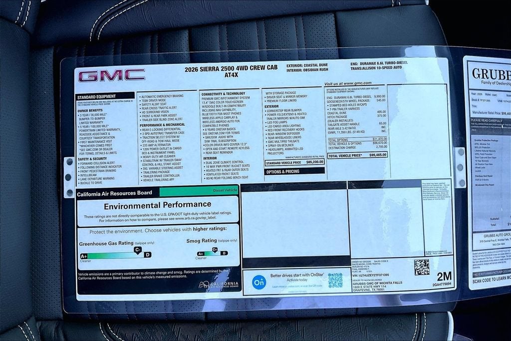 2026 GMC Sierra 2500 HD AT4X