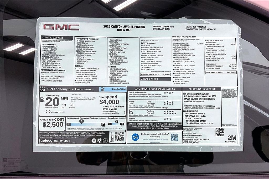 2026 GMC Canyon Elevation